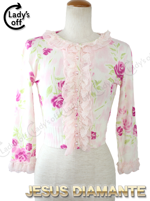Jesus Diamante 復活ぼかしバラ柄ボレロ ジーザスディアマンテ[JESUSDIAMANTE] 復活ぼかしバラ柄 ボレロ