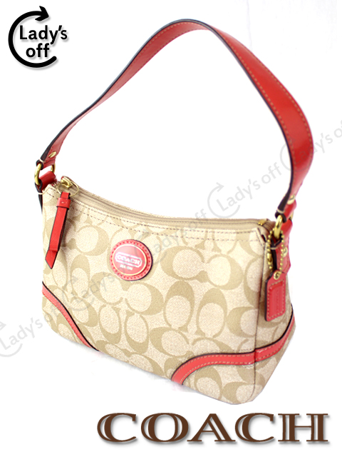 コーチ[COACH] シグネチャー柄 ハンドバッグ ベージュ