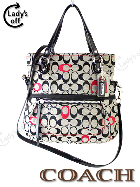 コーチ[COACH] シグネチャー柄 バッグ 黒