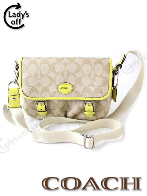 コーチ[COACH] ペイトン シグネチャー フィールドバッグ ライトカーキ×シャルトルーズ