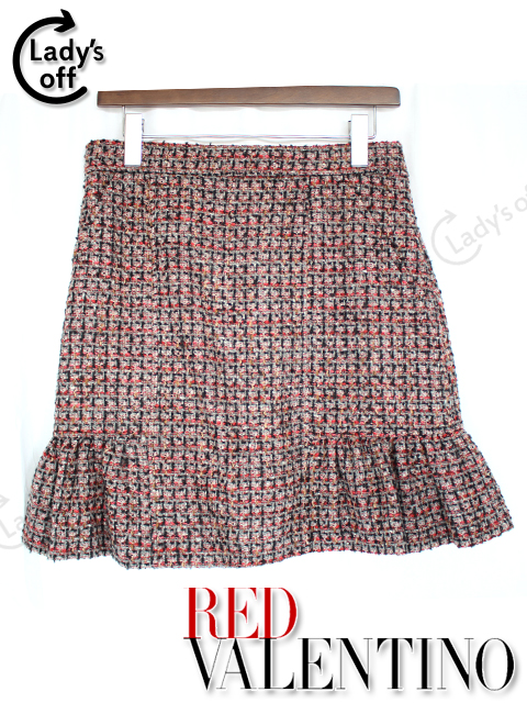 レッドヴァレンティノ [RED VALENTINO] ミックスツイード スカート 