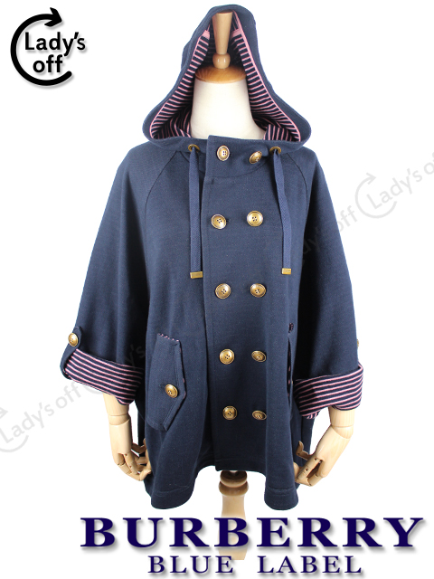 バーバリーブルーレーベル　スエット地 ダッフルコート