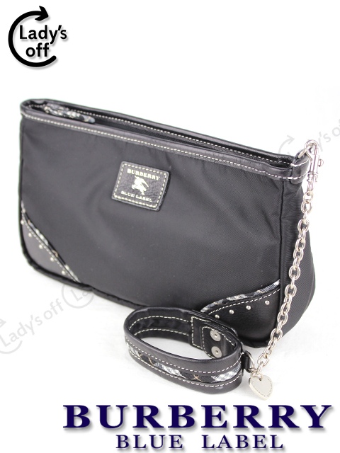 バーバリーブルーレーベル リストバンド付き バッグ