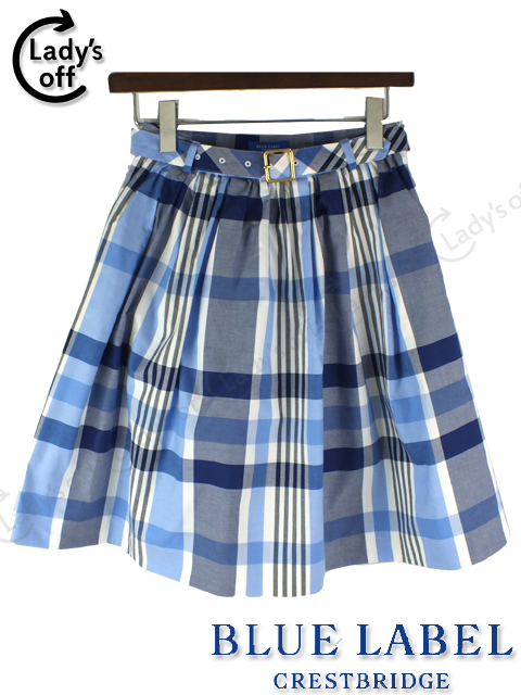 ブルーレーベル クレストブリッジ ［ BLUE LABEL ］ 16SS チェック柄 スカート