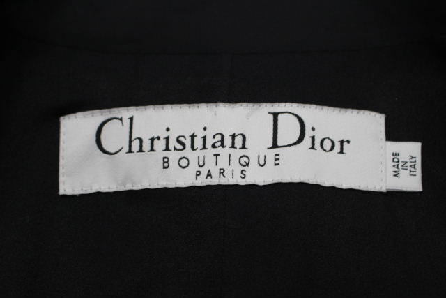 クリスチャンディオール [ Christian Dior ] ストレッチ セットアップ スーツ ブラック 黒 レディース ジャケット スカート