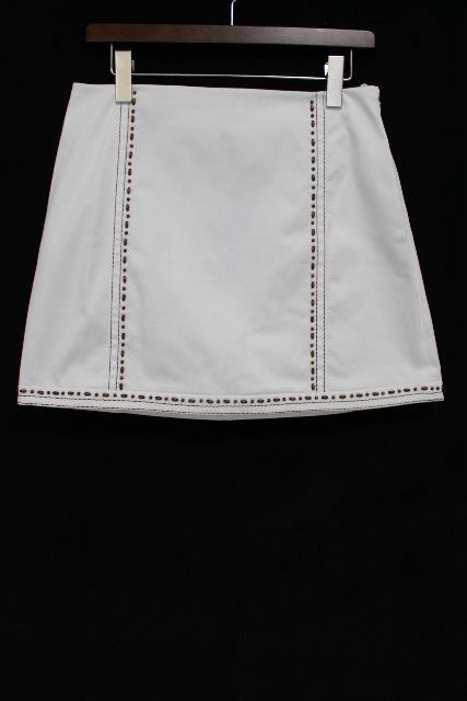 プラダ ［ PRADA ］ ストレッチ 台形スカート ホワイト 白 SIZE［42］ レディース ボトムス スカート