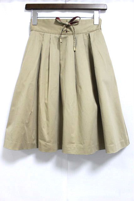 ブルーレーベルクレストブリッジ ［ BLUELABEL］ リボン フレアースカート ベージュ SIZE［36］ レディース ボトムス スカート ブルーレーベル