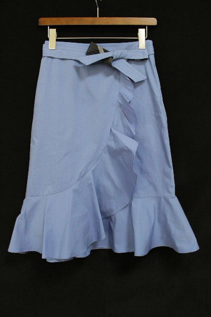 ブルーレーベルクレストブリッジ ［ BLUELABEL］ フリル マーメイド スカート 水色 SIZE［36］ レディース ボトムス スカート ブルーレーベル