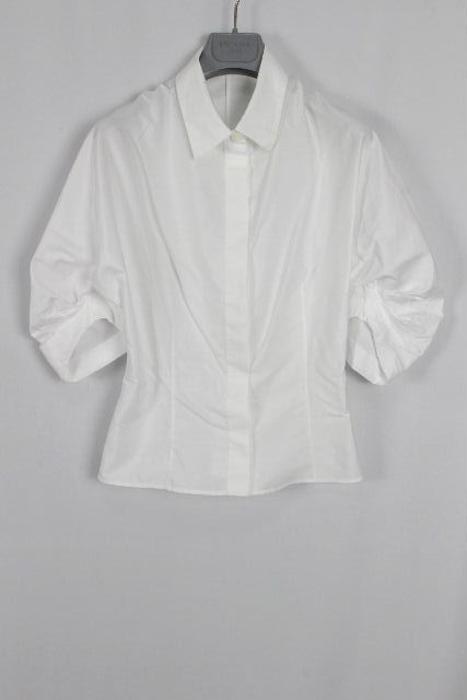 プラダ[PRADA] ボリューム シャツ ブラウス ホワイト 白 半袖 SIZE[40] レディース トップス | 買取実績 | レディースオフ