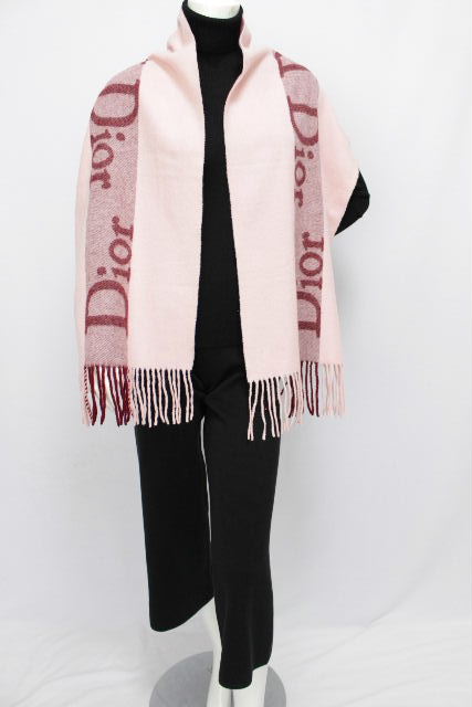 Dior クリスチャンディオールマフラー ピンク トロッター - マフラー