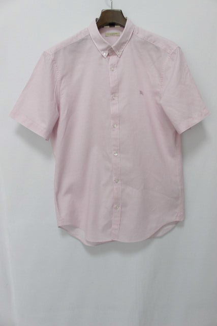 バーバリーブリット [ BURBERRY ] ホースマーク カジュアルシャツ ピンク 半袖 SIZE［M］ メンズ バーバリー トップス シャツ