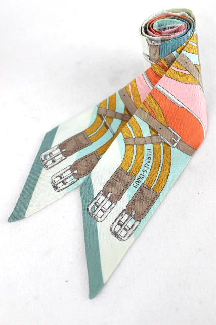 エルメス [ HERMES ] トゥイリー シルク リボン スカーフ ツイリー トゥイーリー ★化粧箱付★　