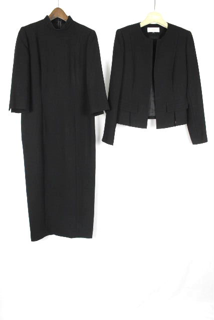 クロエ [ Chloe ] ブラックフォーマル セットアップスーツ 黒 SIZE[9AR] レディース ワンピース ノーカラージャケット 礼服
