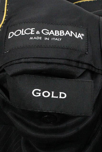 ドルチェ&ガッバーナ ドルガバ ゴールド スーツ ジャケット シングル パンツ