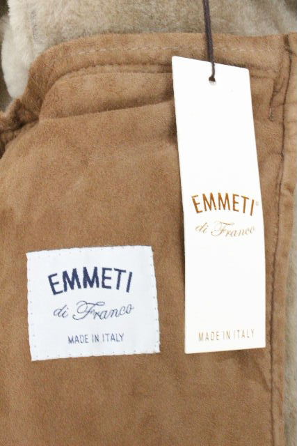 エンメティ [ EMMETI ] スエード ムートン コート グレージュ系 D.I SIZE[44] メンズ ジャケット ブルゾン ジャンパー