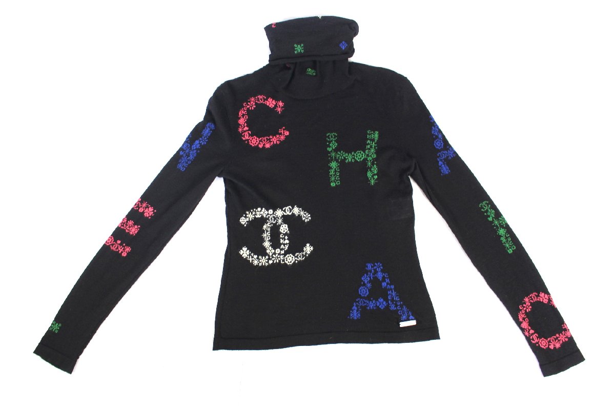 21年 シャネル CHANEL  アイコン ニット セーター P70786 N6110/T240