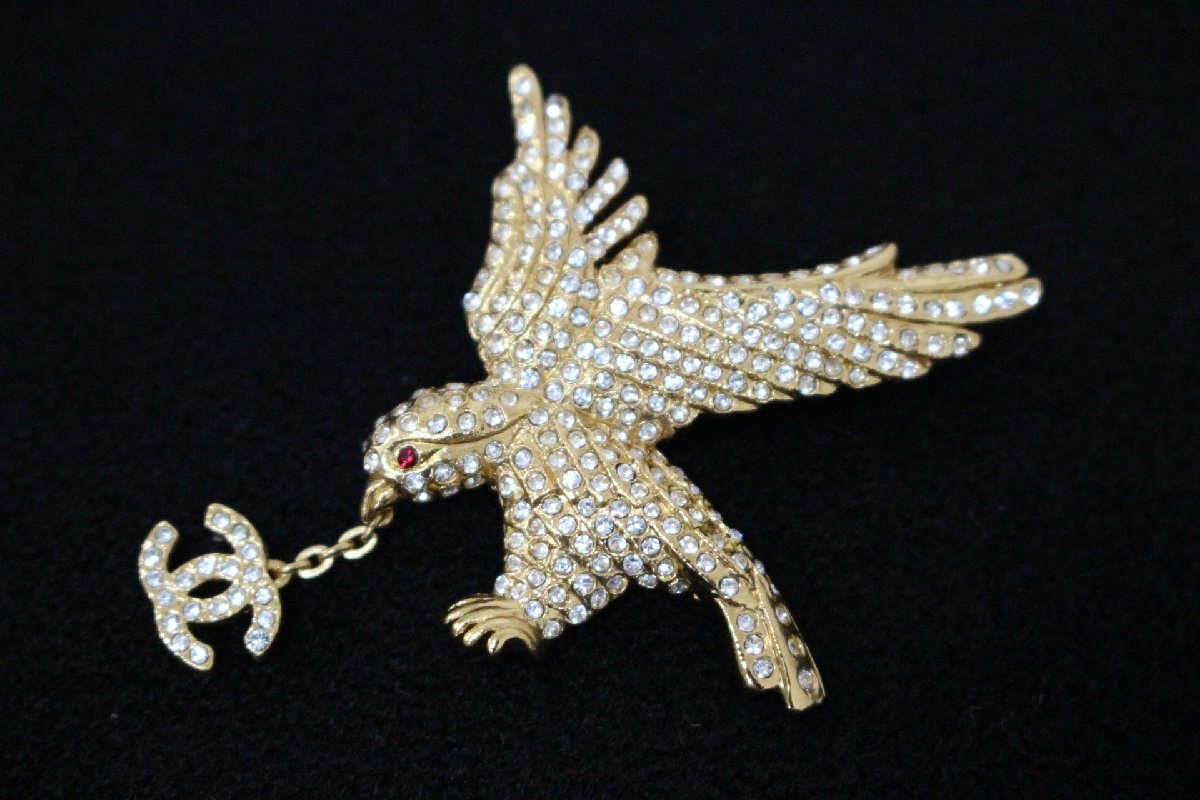 ０１P　シャネル CHANEL イーグル ブローチ ゴールド VINTAGE ヴィンテージ B7147/T440