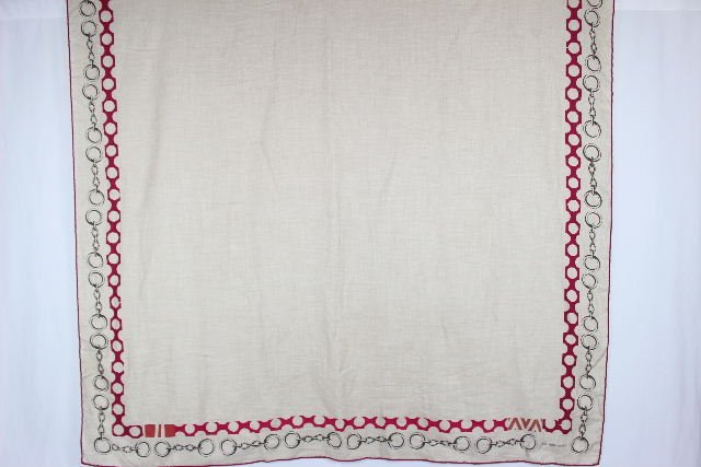 21AW エルメス HERMES カシシル カレ140 カレジェアン リスト アン シェーヌ カシミヤ 大判 スカーフ I1066/T138